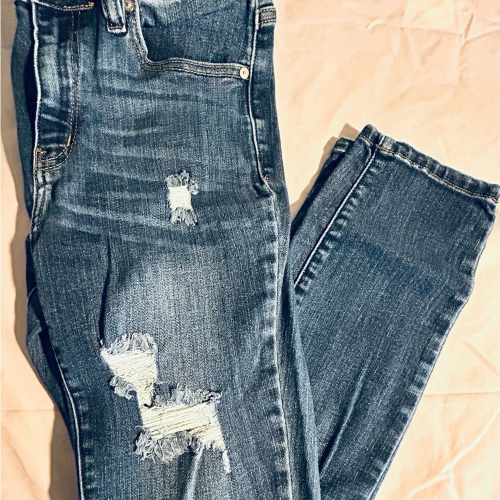 KanCan Distressed Blue Jeans size 28 - Picture 10 of 10